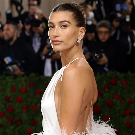 Hailey Bieber Introduces Her Glazed Donut Naked Dress—See Pics | Glamour