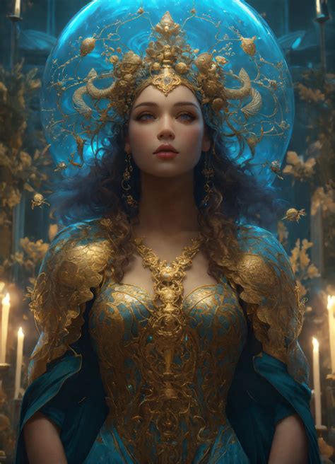 Lexica - Goddess of judgement, balance, scales, intricate fashion