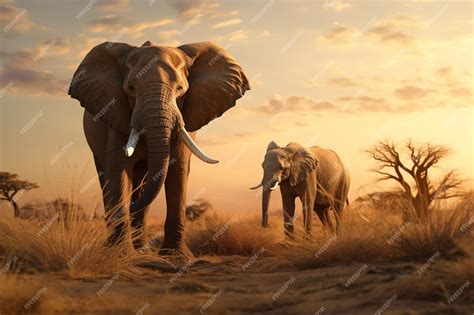 premium photo photography  wild animals   natural habitats