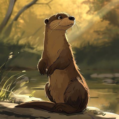 otter sitting images    freepik