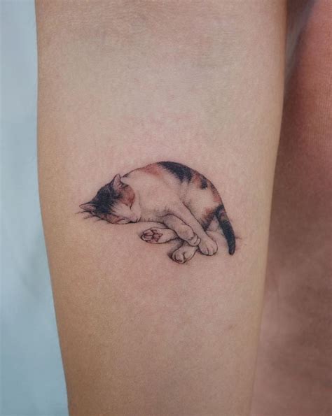 Sleeping Cat Tattoo - Get an InkGet an Ink | Cat tattoo designs, Cat tattoo, Kitten tattoo