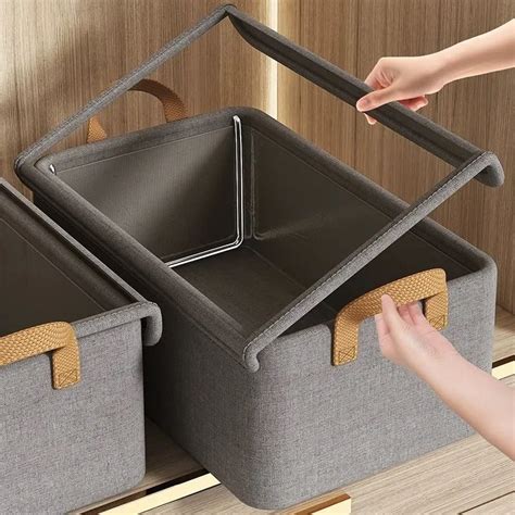 Складные коробки для хранения со стальной рамой | AliExpress