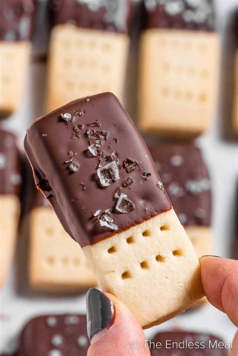 Chocolate Dipped Shortbread Cookies - The Endless Meal®