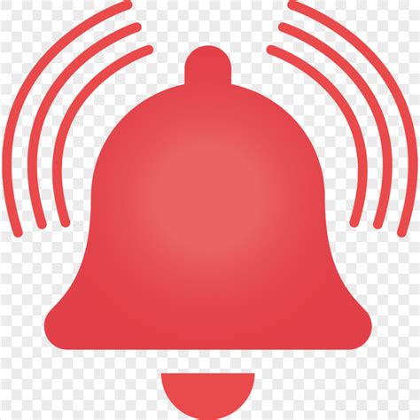 transparent red flat bell notification icon png  citypng