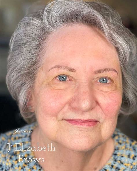 microblading eyebrows  grey hair