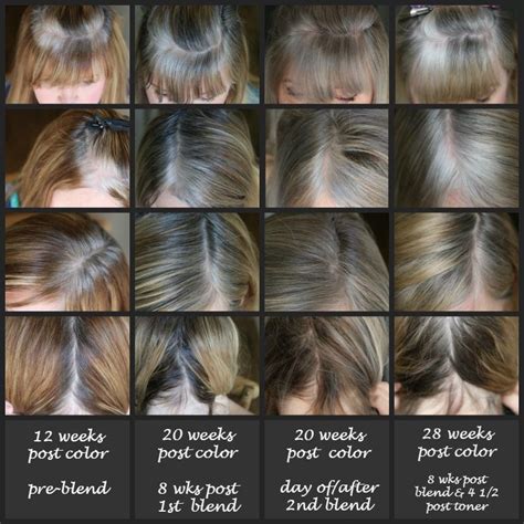 how to transition from colored hair to gray