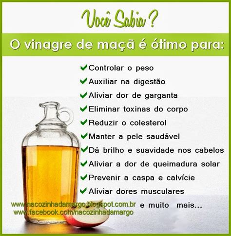 Para Que Serve Vinagre De Maçã Nas Partes Íntimas - Na Cozinha da Margô: Dica: Vinagre de Maçã serve para...