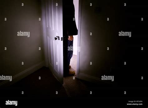 Partially open door hi-res stock photography and images - Alamy