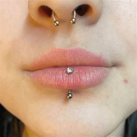 Vertical Labret Piercing Pain