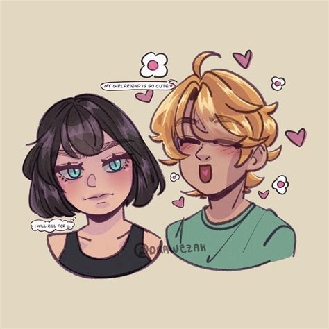 Black cat gf and golden retriever bf 🐈‍⬛💛🐕 : r/digital_art