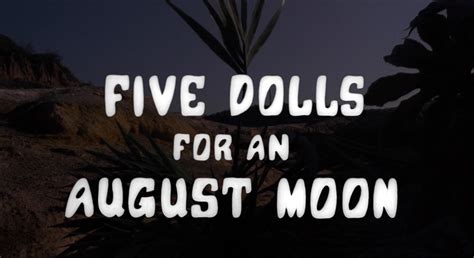 Five Dolls For An August Moon Blu-ray - Edwige Fenech