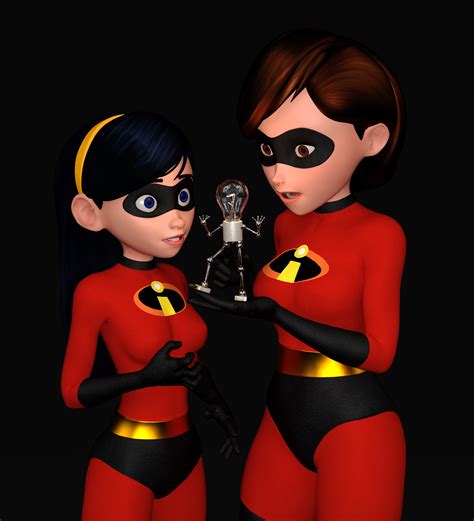 Dazzling Violet and Helen Parr by Giokebox