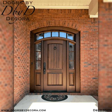 Wood Front Door With Sidelight