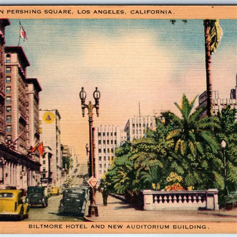c1940s Los Angeles, CA Pershing Square Downtown Biltmore Hotel