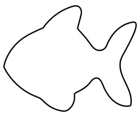 Printable Clownfish Template for Crafts and Stencils
