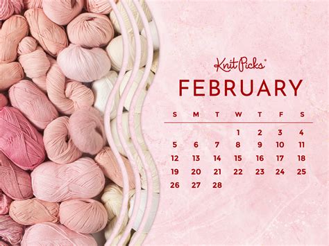 2024 February Calendar Wallpaper - Donia Garland