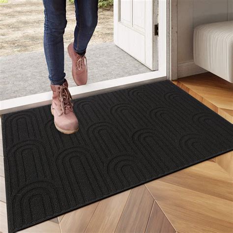 Door Mat 19.6x31.5 Inch Doormat Indoor Non Slip Dirt Trapper Washable