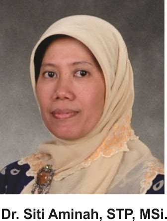 Dr Siti Aminah STP MSi; Aktifitasnya Yang Padat Tidak Menghalangi Untuk ...