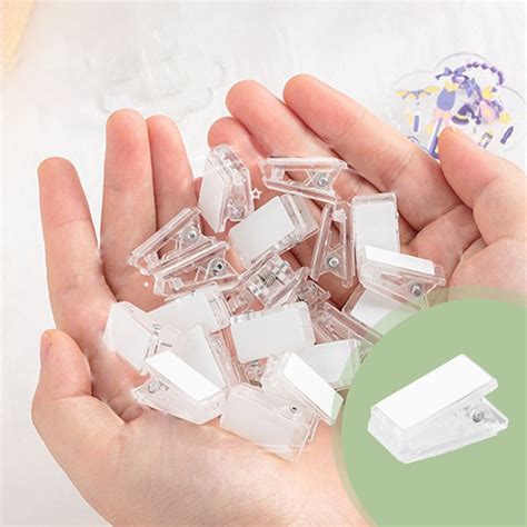 Coollooc Self Adhesive Clips Sticky Clips for Hanging Plastic Sticky