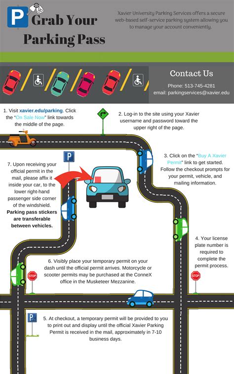 parking service auxiliary services xavier university