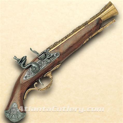 18th Century British Flintlock Blunderbuss Pistol