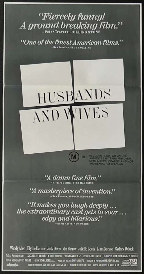 All About Movies - Husbands And Wives 1992 Daybill movie poster Woody ...