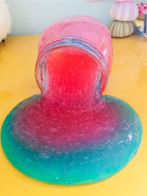 Color slime Diy Crafts Slime, Slime Craft, Diy Slime Recipe, Homemade