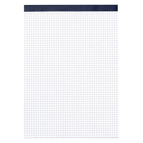 Bloc de bureau Budget 21 x 29,7 cm agrafé sans couverture - 5 x 5 - 100