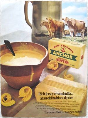 original  print advert  zealand anchor butter ebay