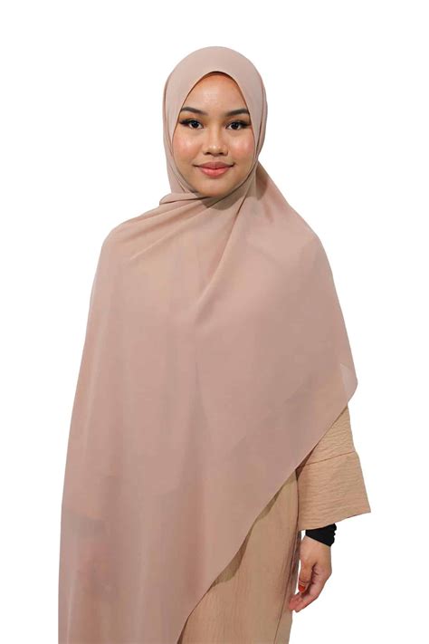 Chiffon Hijab | Nude Pink - Rabaya | Modest Wear | Premium Hijabs UK