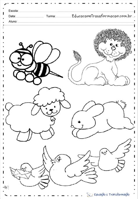 Desenho de animal para colorir e imprimir - Desenhos de animais