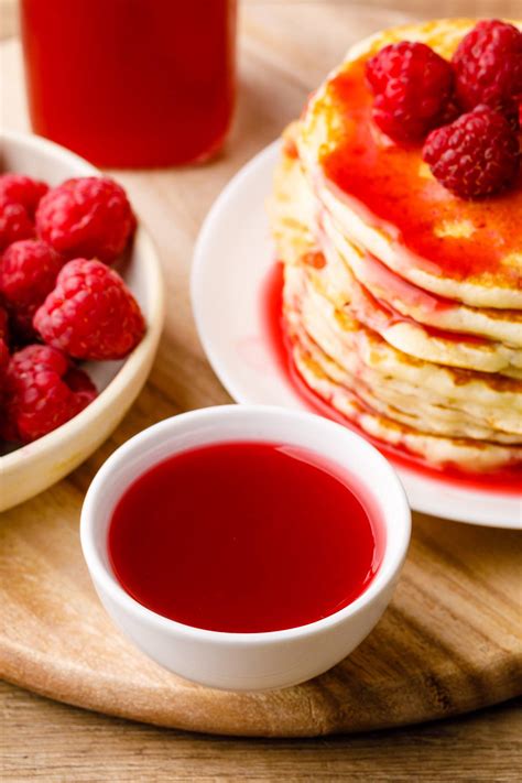 easy  omg good raspberry syrup  drinks pancakes  ice cream