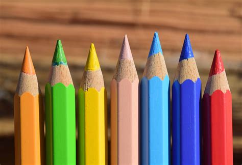 foto gratis colore colorato matita legno arte disegno macro