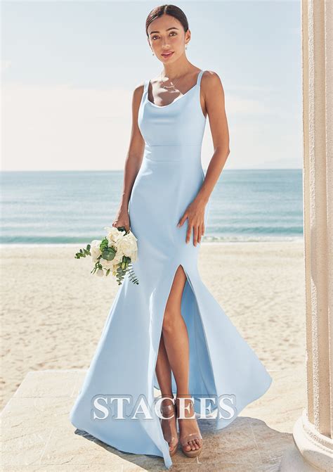 Trumpet/Mermaid Scoop Neck SleevelessFloor-Length Stretch Crepe