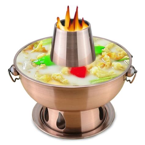 1.8 liters High quality stainless steel hot pot, Chinese fondue Lamb ...