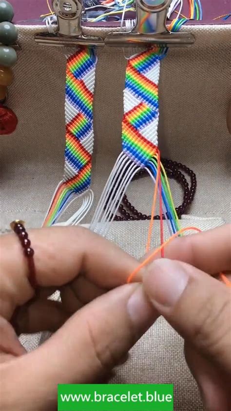 chevron bracelet tutorial how to make [Video] | Tutorial de pulsera ...