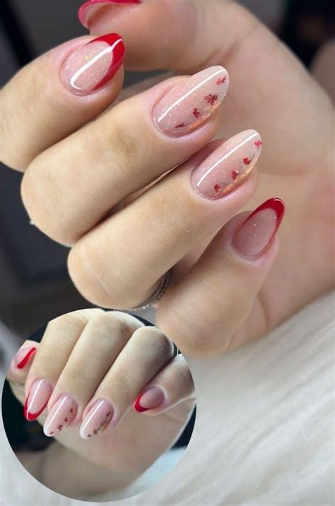 Unha Vermelha Delicada - Unhas em gel delicadas vermelhas | Decoração em fibra de vidro ...