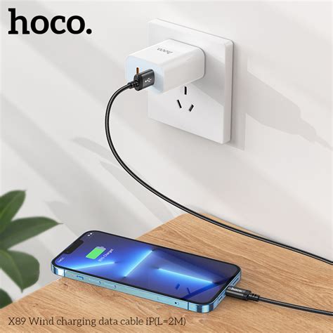 Cáp iP Hoco X89 2M giá sỉ, bán buôn X89 iP 2M rẻ nhất Việt Nam