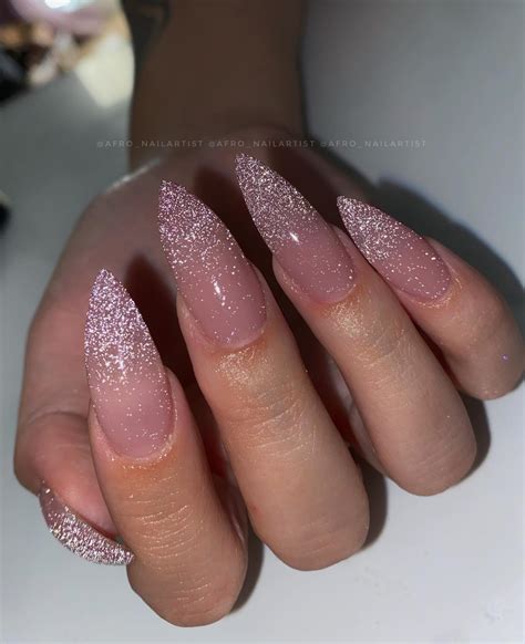 30 Ombre Glitter Nail Designs To Shine Bright Like A Diamond - Woman