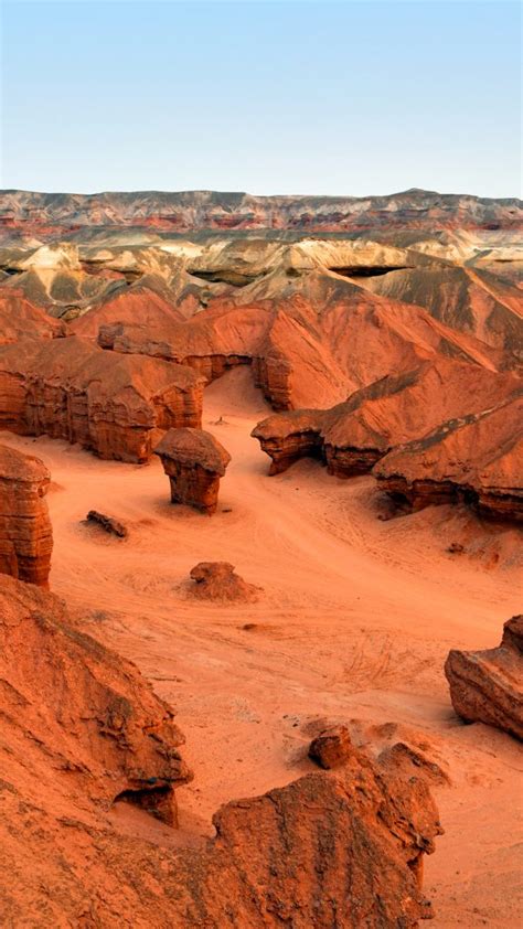 Giant towers rock formations at Colinas Canyon, Namibe desert, Angola ...
