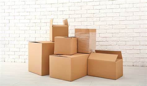 corrugated moving boxes open cardboard boxes  floor stack