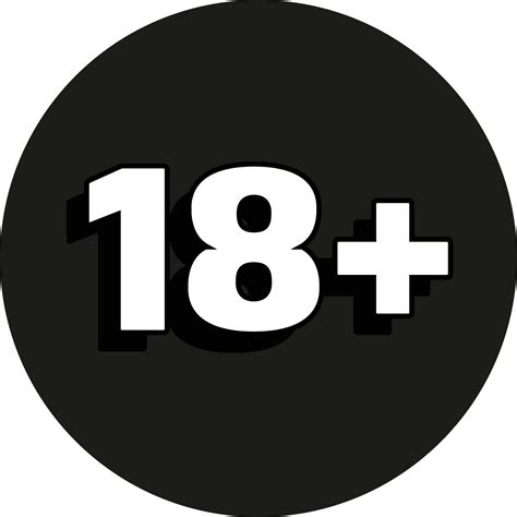 18 más o 18 años límite signo. años restricción o años limitación signo