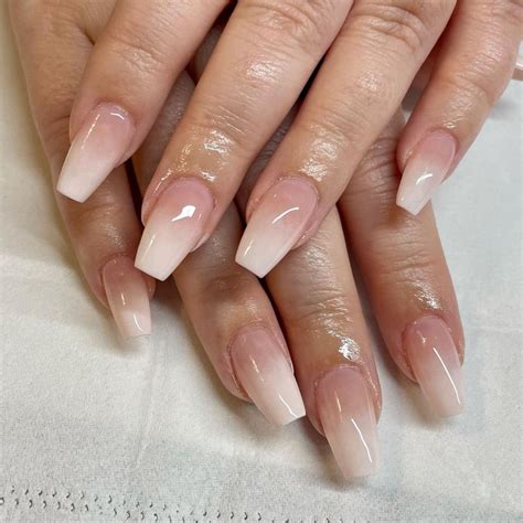 french ombre nails   romantic twist   classic manicure