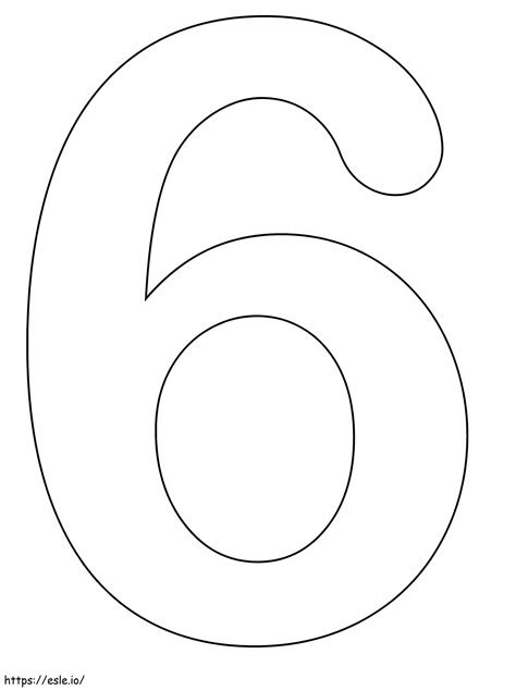 easy number  coloring page