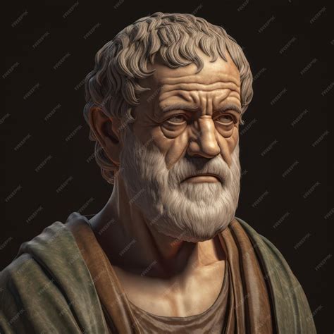 artistic interpretation   portrait  aristotle  renowned