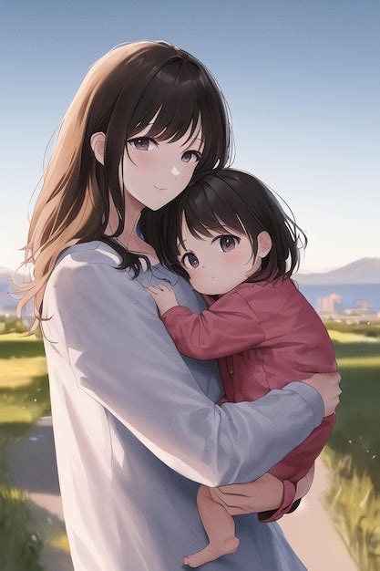 anime mother  baby