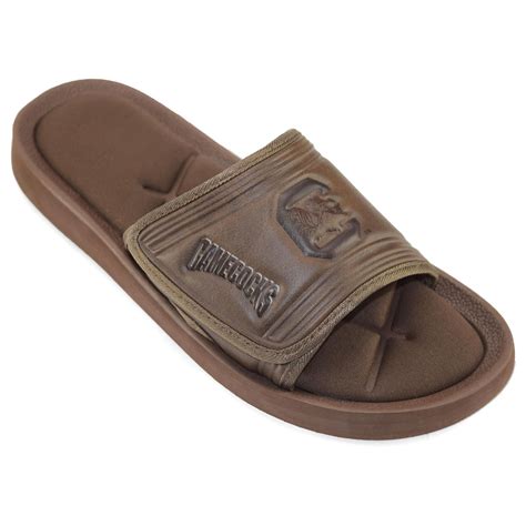 NCAA Men's University of South Carolina Brown/Black Slide Sandal