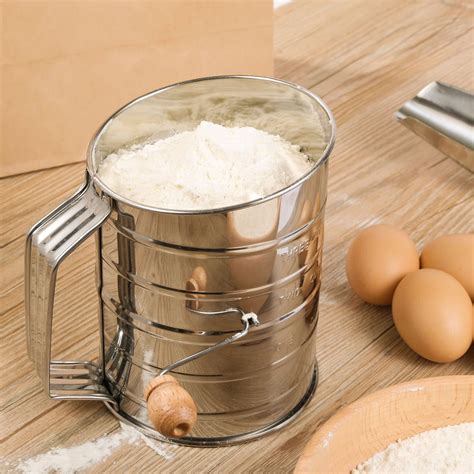 snapklikcom flour sifter  cup flour sifter  baking fine mesh