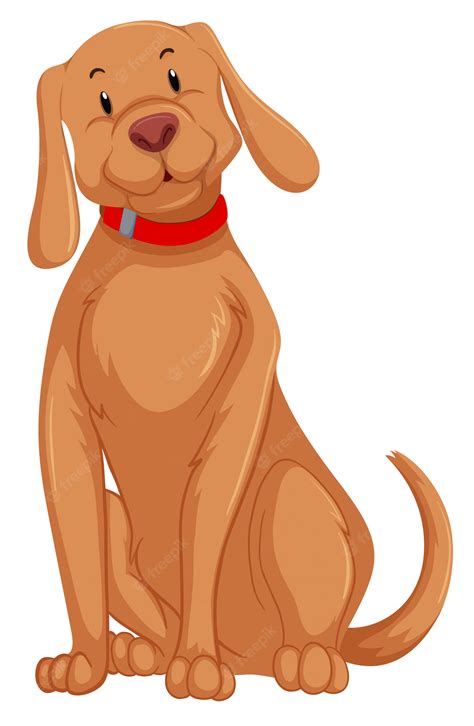cute cartoon dog illustration  vector image  websites print