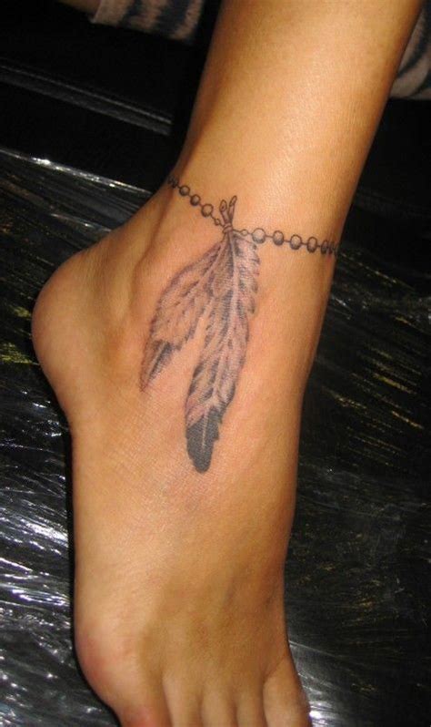 Aggregate more than 67 ankle tattoo feather super hot - in.coedo.com.vn